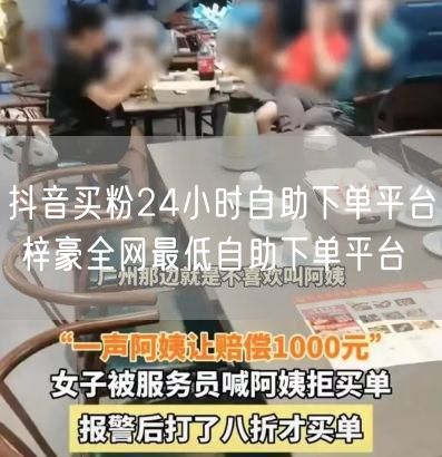 抖音买粉24小时自助下单平台 梓豪全网最低自助下单平台