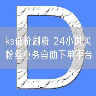 ks低价刷粉 24小时买粉丝业务自助下单平台