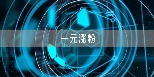 一元涨粉