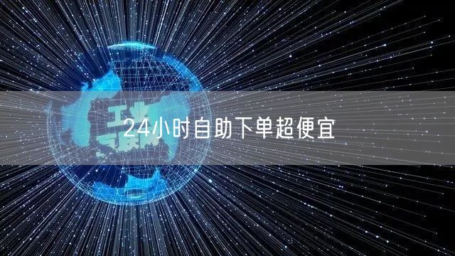 24小时自助下单超便宜