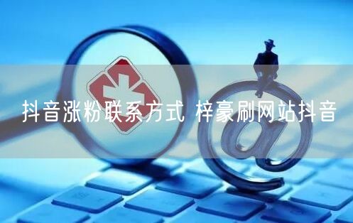 抖音涨粉联系方式 梓豪刷网站抖音